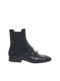 Bottines Chloé C en cuir - Black