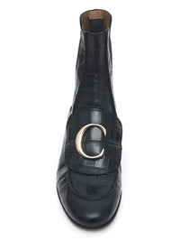 Bottines Chloé C en cuir - Black