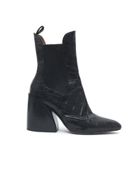 Bottines Wave en cuir - Black