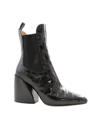 Bottines Wave en cuir - Black