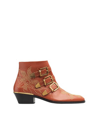 Bottines Susanna en cuir - Chestnut Brown