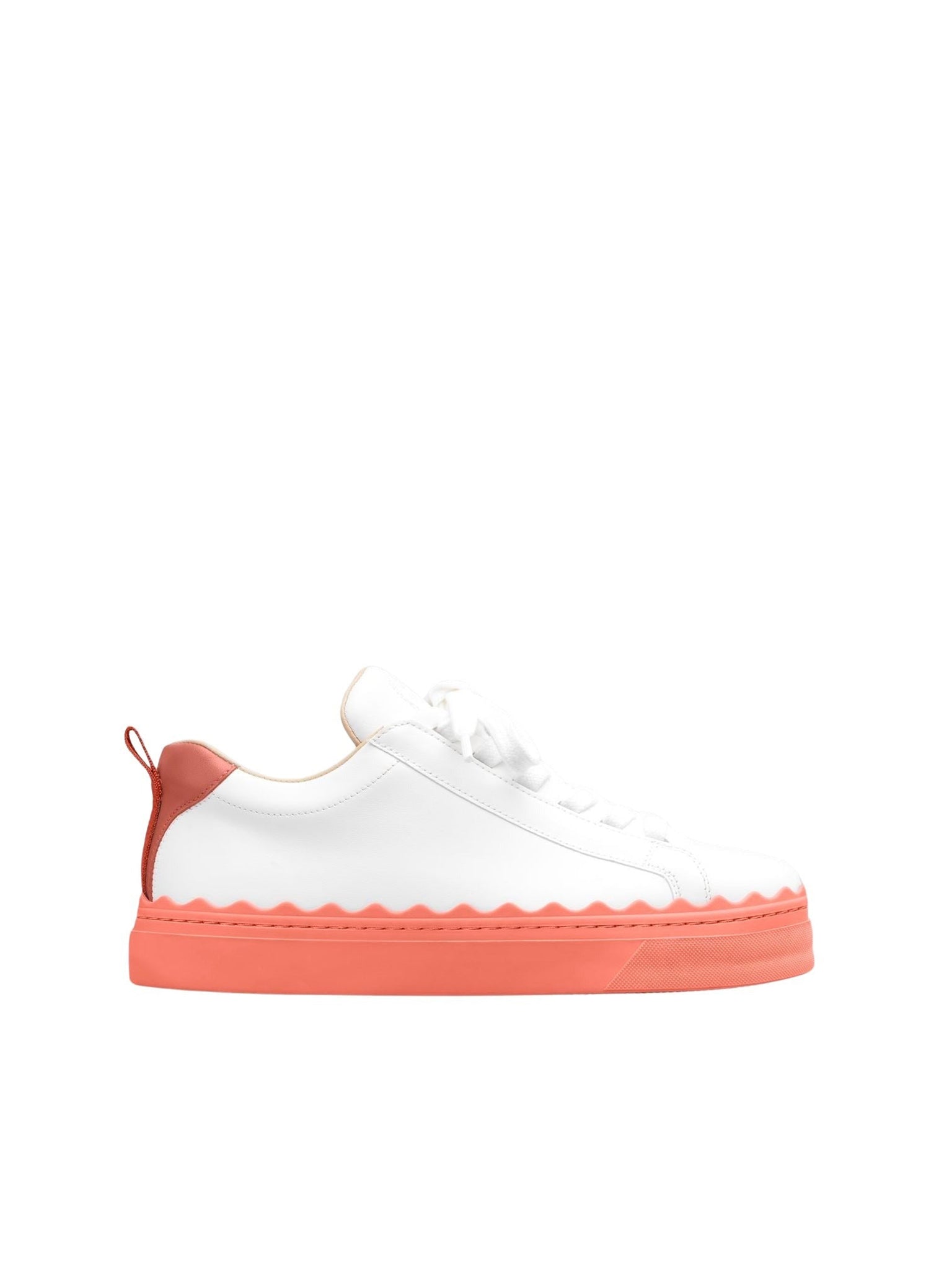 Baskets Lauren en cuir - Smoked Coral