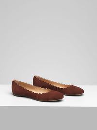 Ballerines Lauren en cuir - Burnt Purple