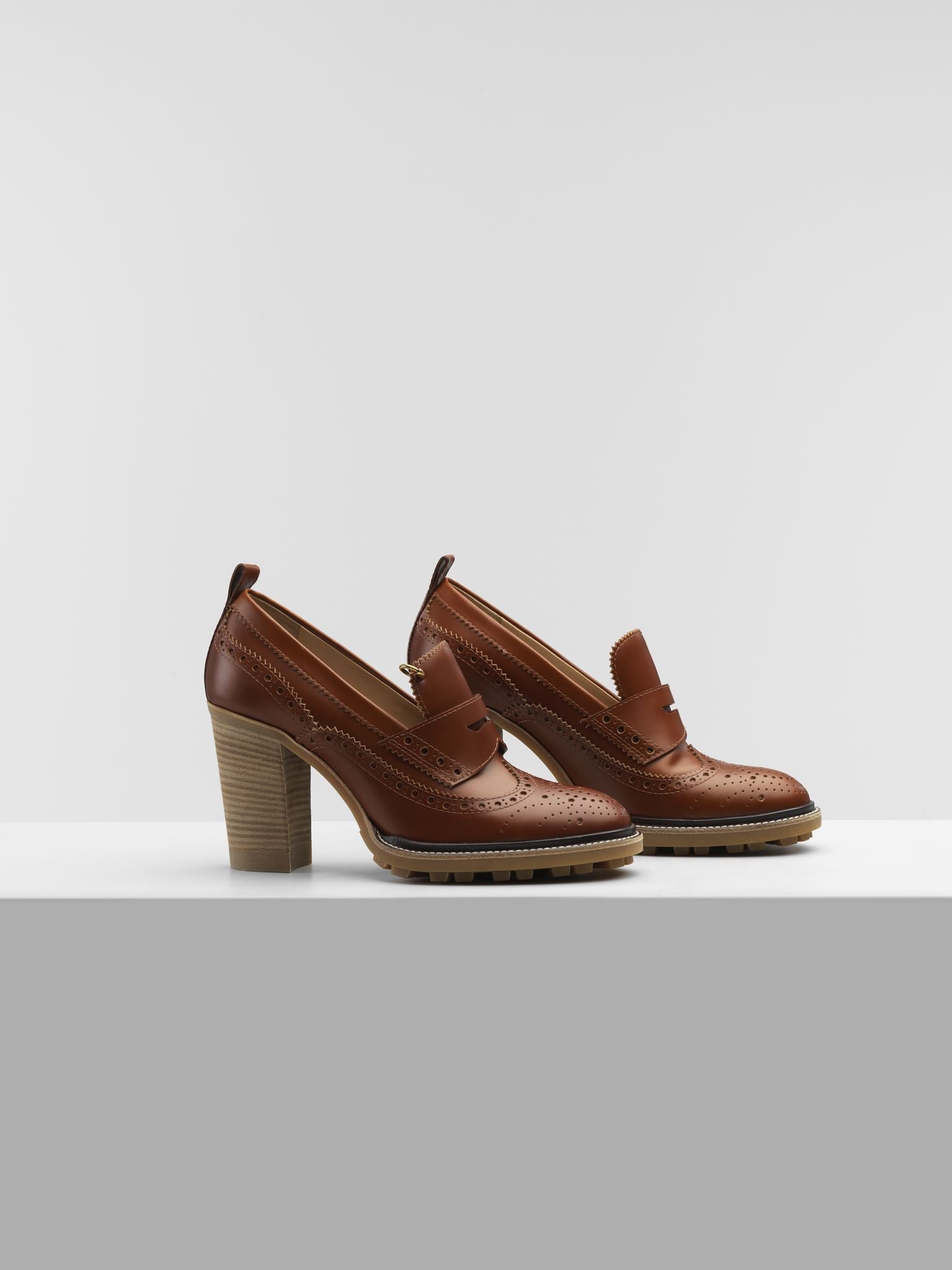 Mocassins Franne en cuir - Cognac Brown