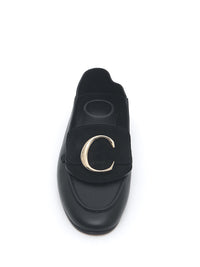Sandales Chloé C en cuir - Black