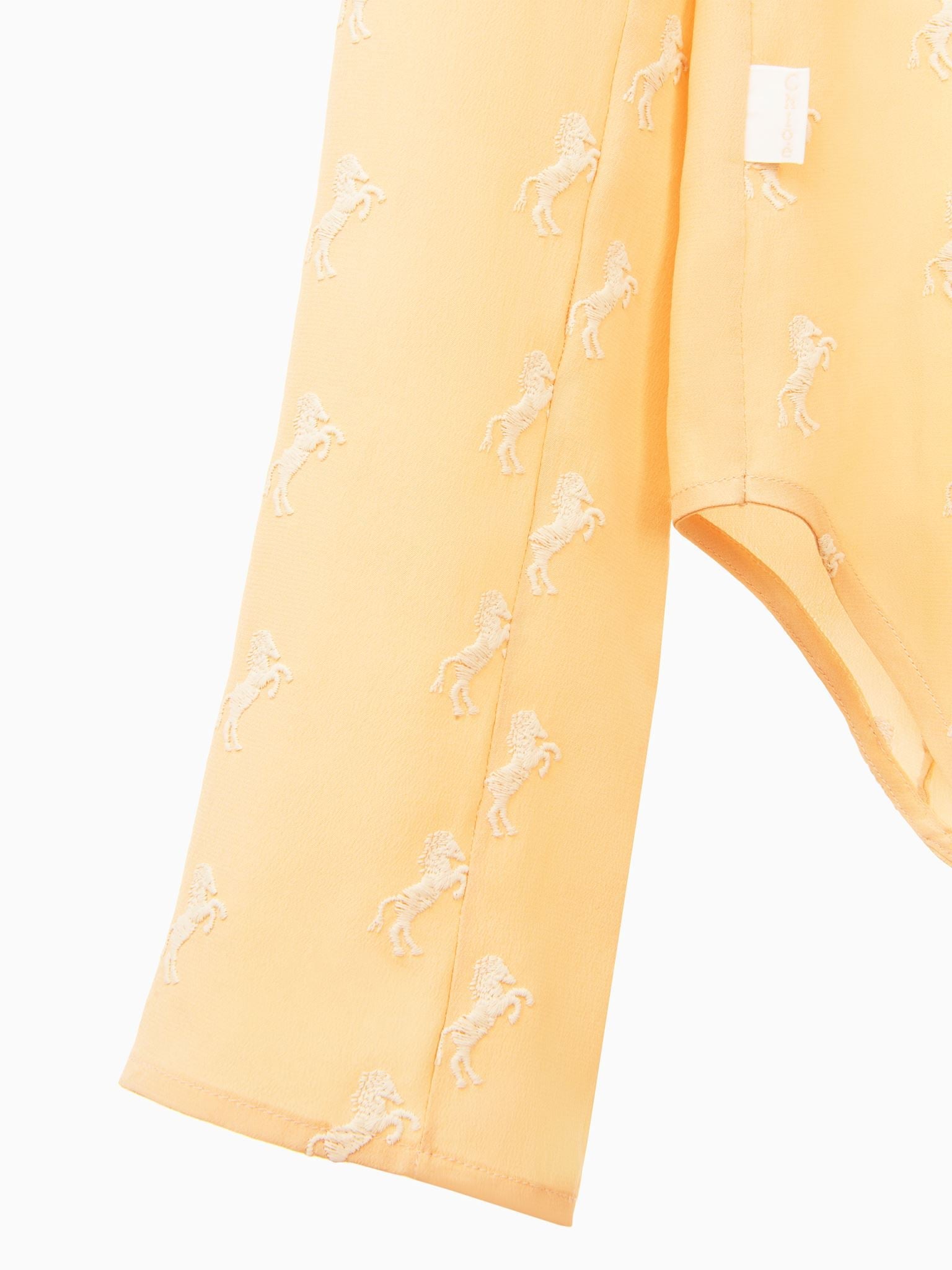 Blouse brodée en soie - Delicate Pink
