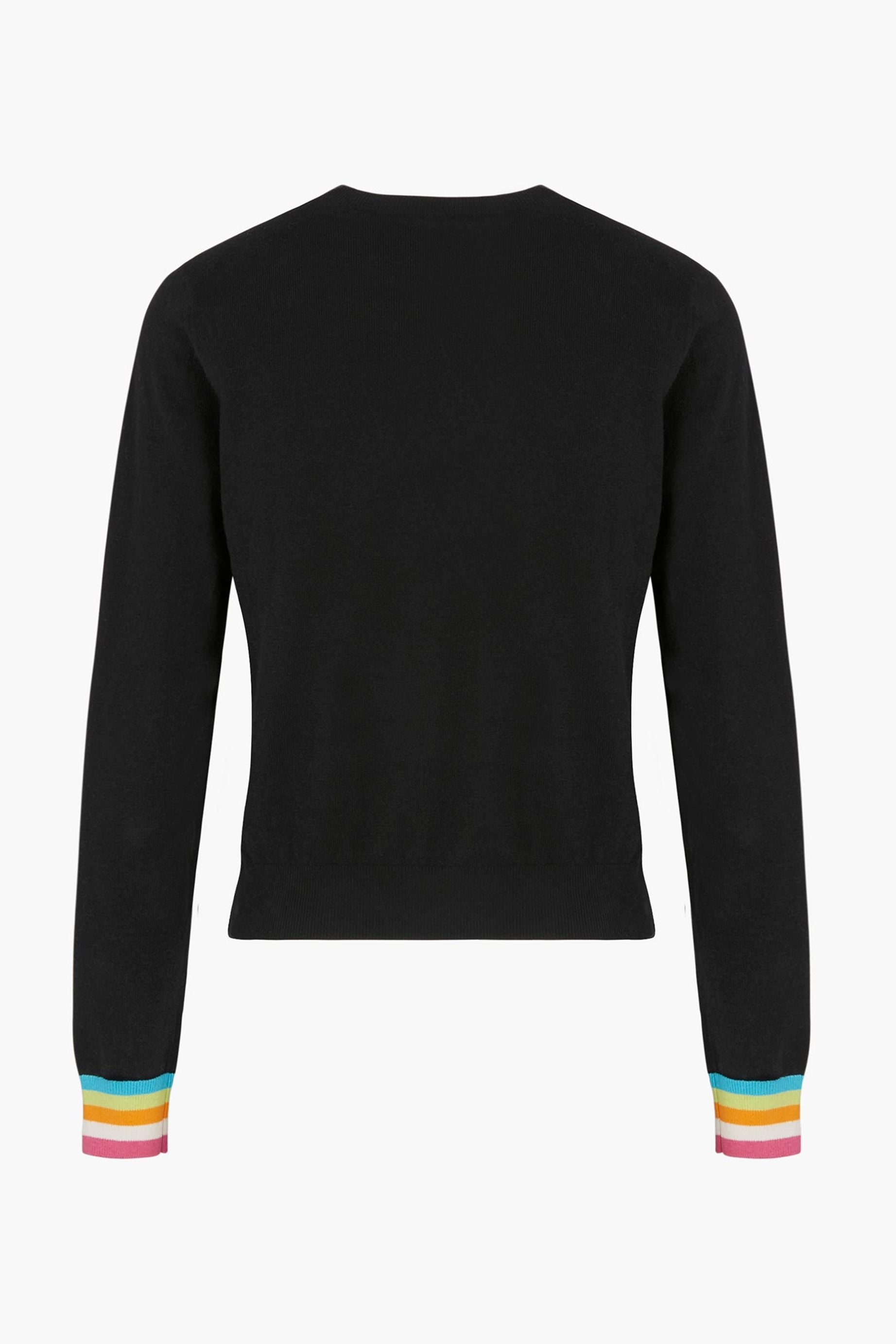 Pull en maille à manches longues - Noir
