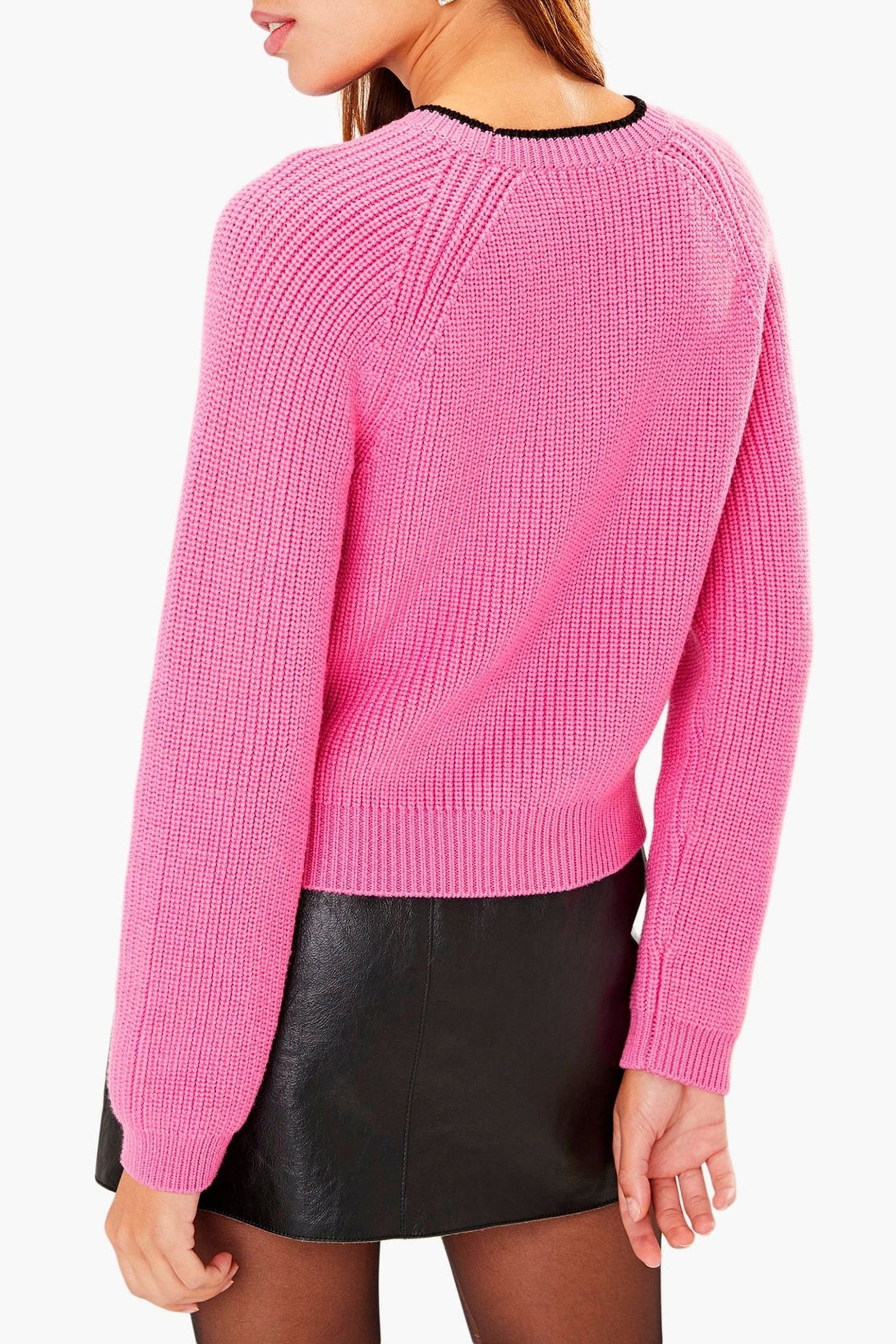 Pull Rykiel fendu en laine - Rose