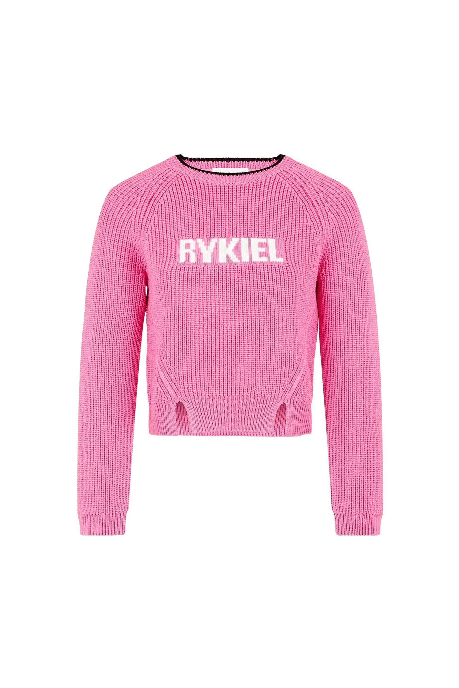 Pull Rykiel fendu en laine - Rose