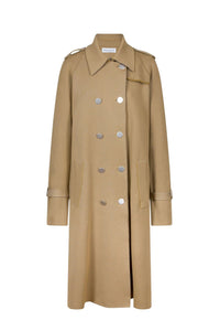 Manteau trench à boutons - Marron