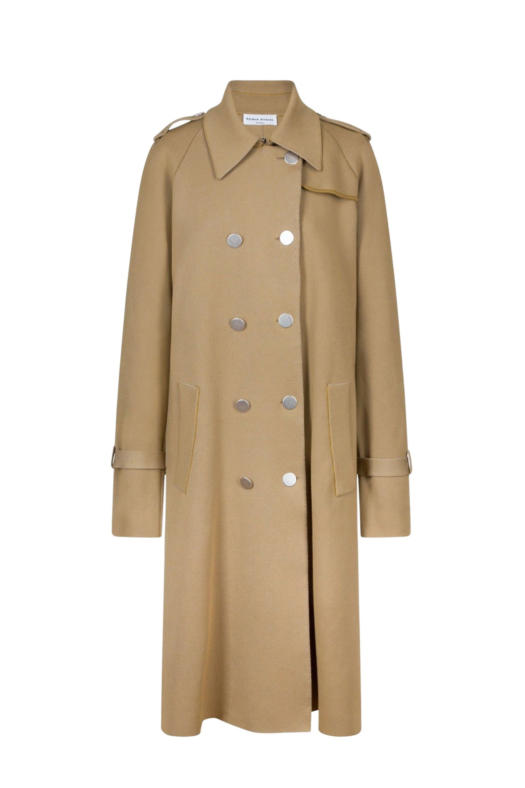 Manteau trench à boutons - Marron