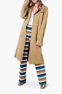 Manteau trench à boutons - Marron