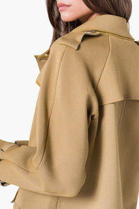 Manteau trench à boutons - Marron
