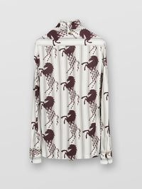 Blouse lavallière - White Brown