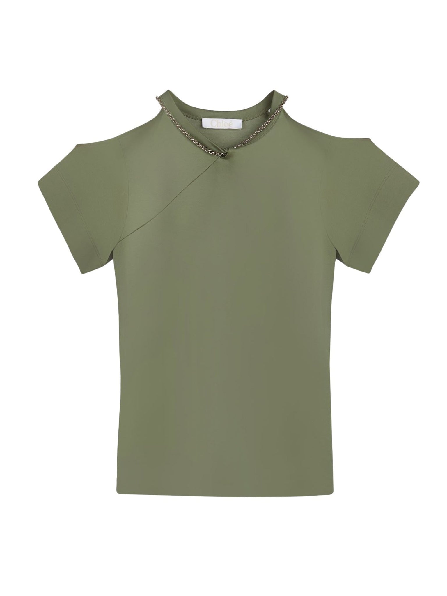T-shirt à découpes - Plant Green