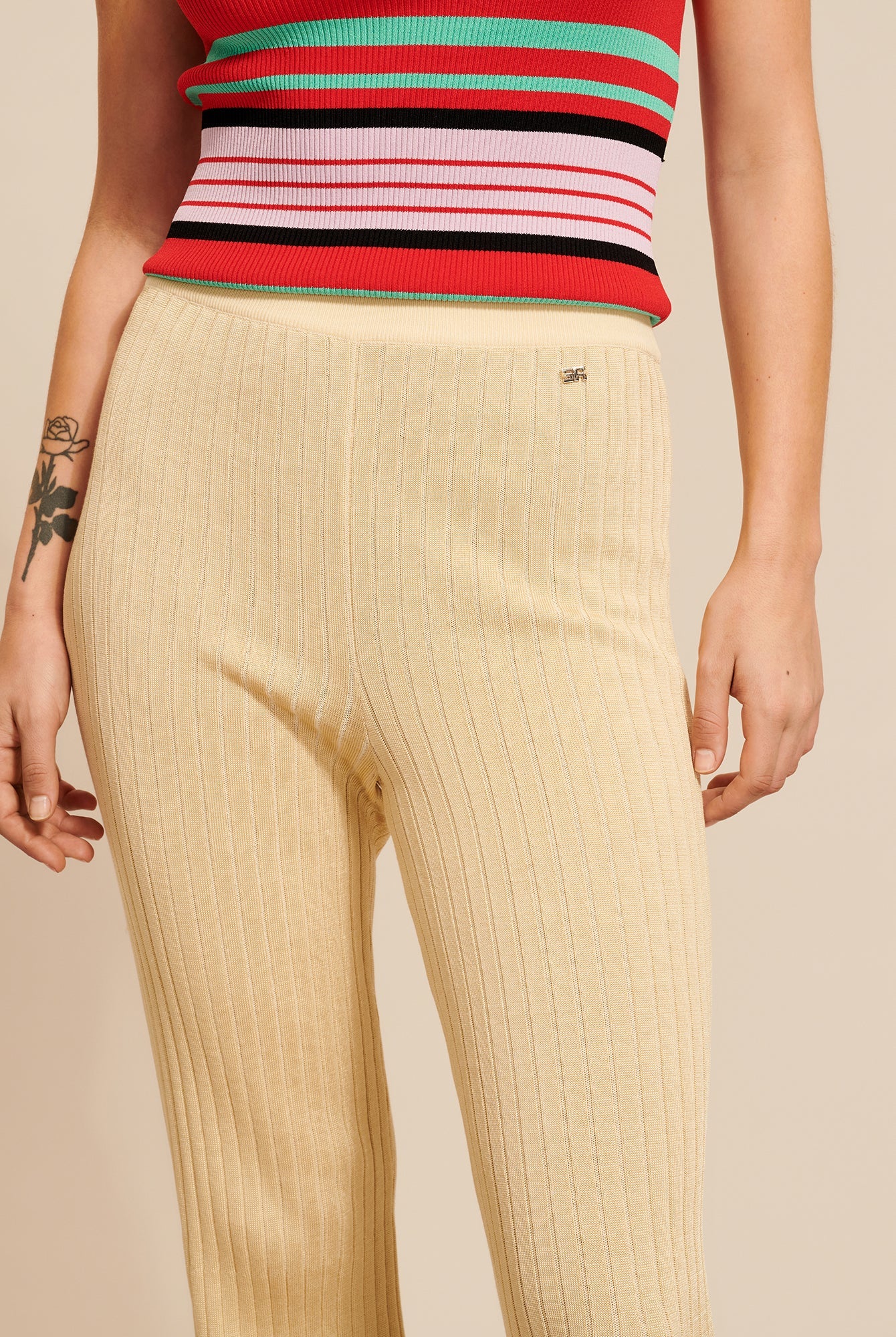 Pantalon plissé - Camel