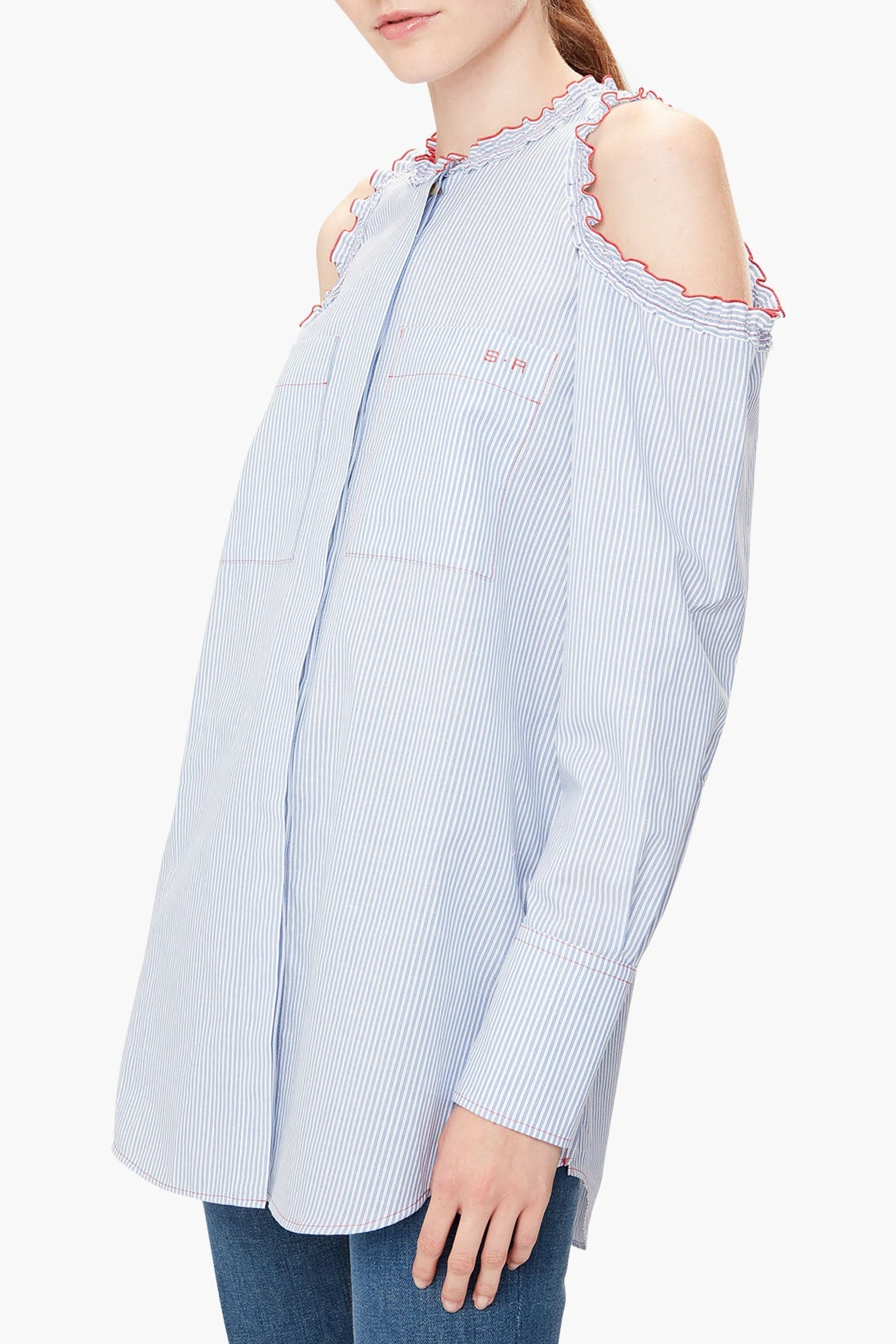 Chemise à épaules dénudées - Blanc