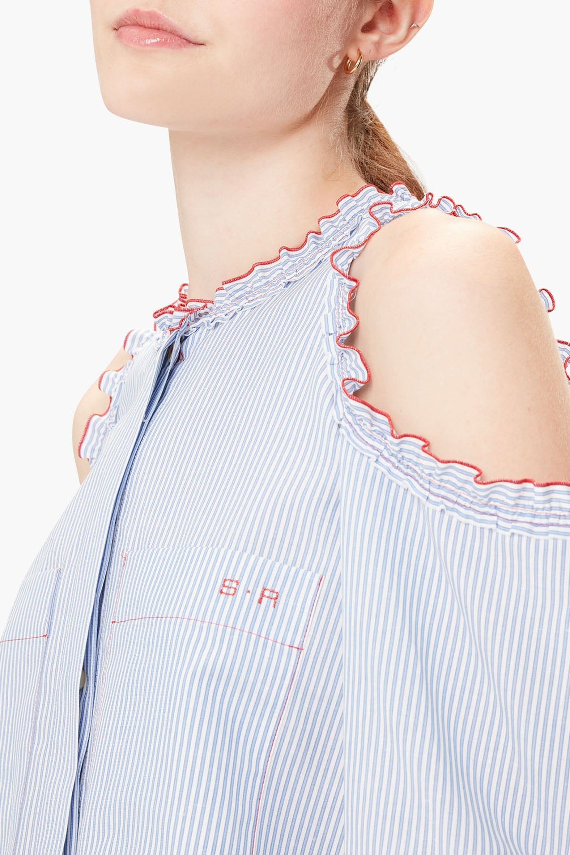Chemise à épaules dénudées - Blanc