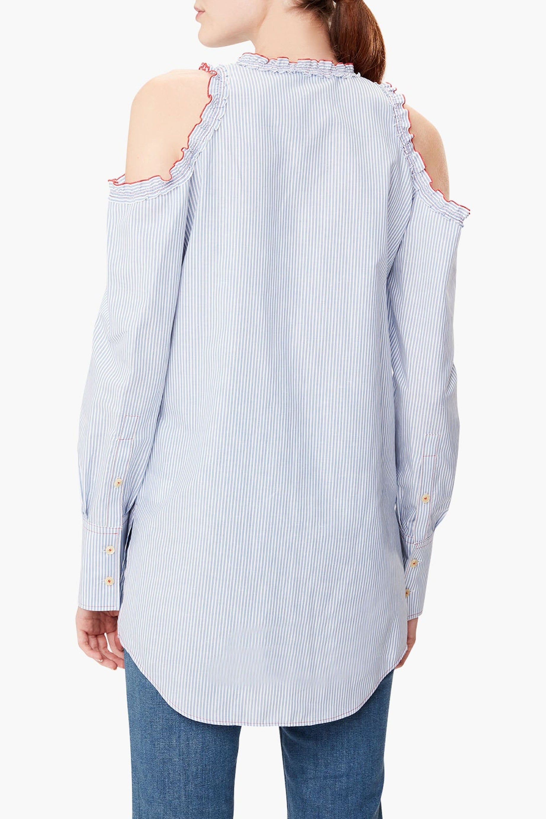 Chemise à épaules dénudées - Blanc