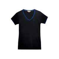 T-shirt à emblème du cavalier brodé - Black