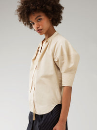 Blouse manches bouffantes - Soften Brown