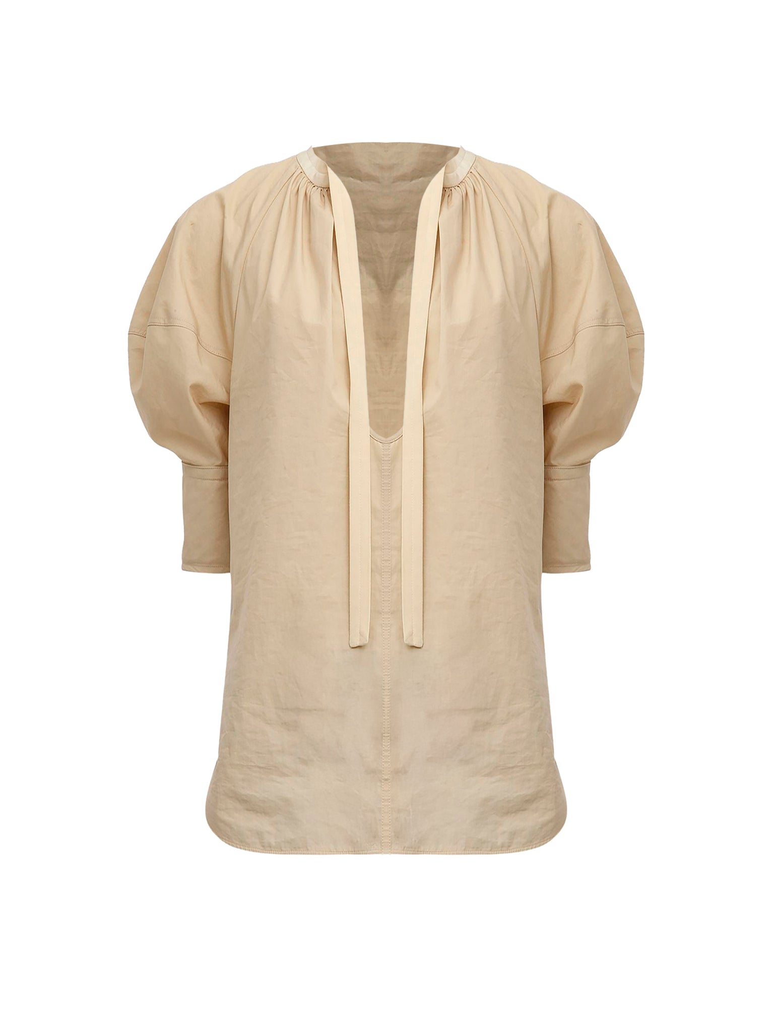Blouse manches bouffantes - Soften Brown