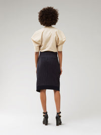 Blouse manches bouffantes - Soften Brown