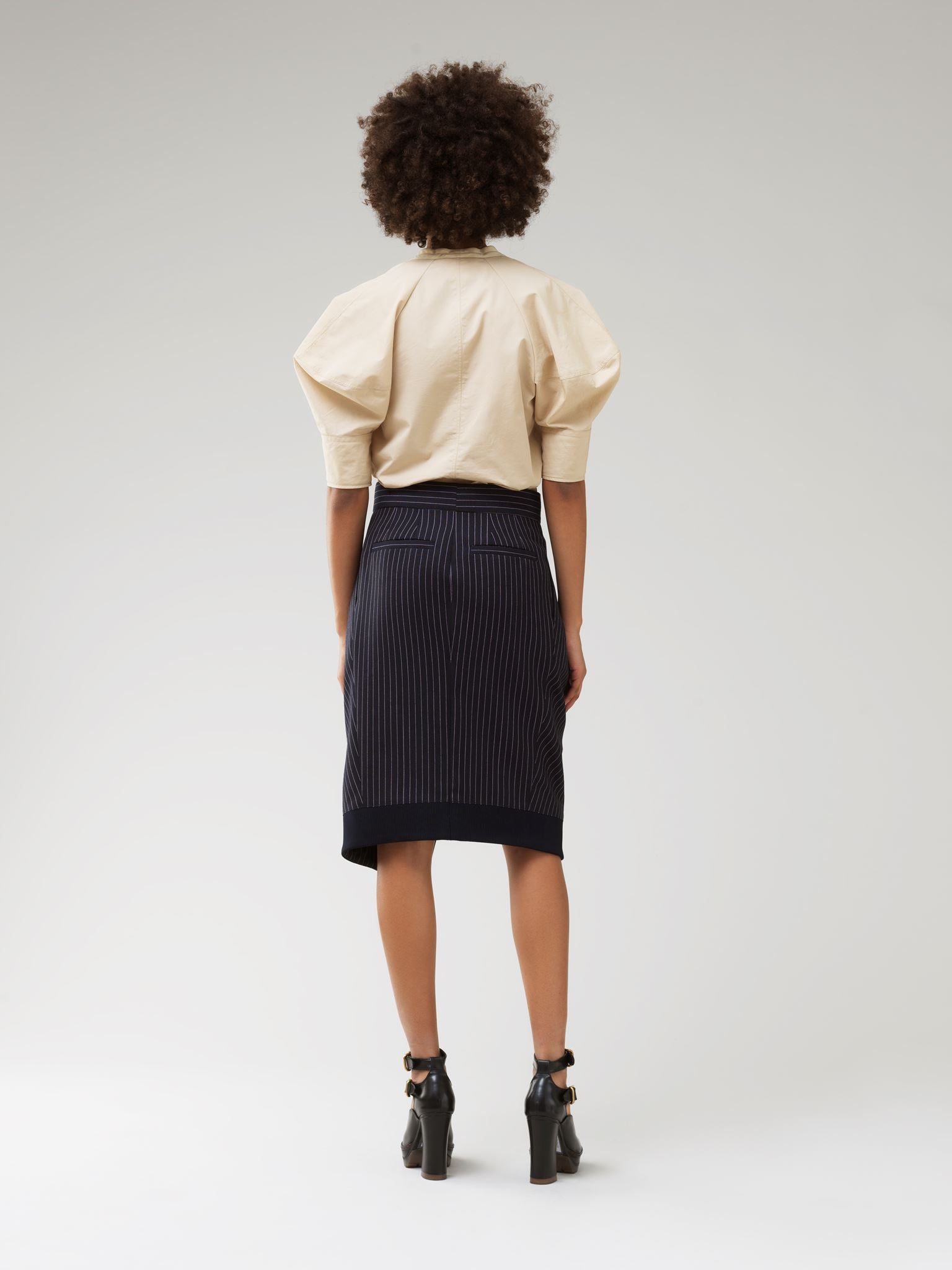 Blouse manches bouffantes - Soften Brown