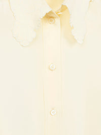 Chemise fluide en soie - Buttercream
