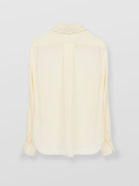 Chemise fluide en soie - Buttercream