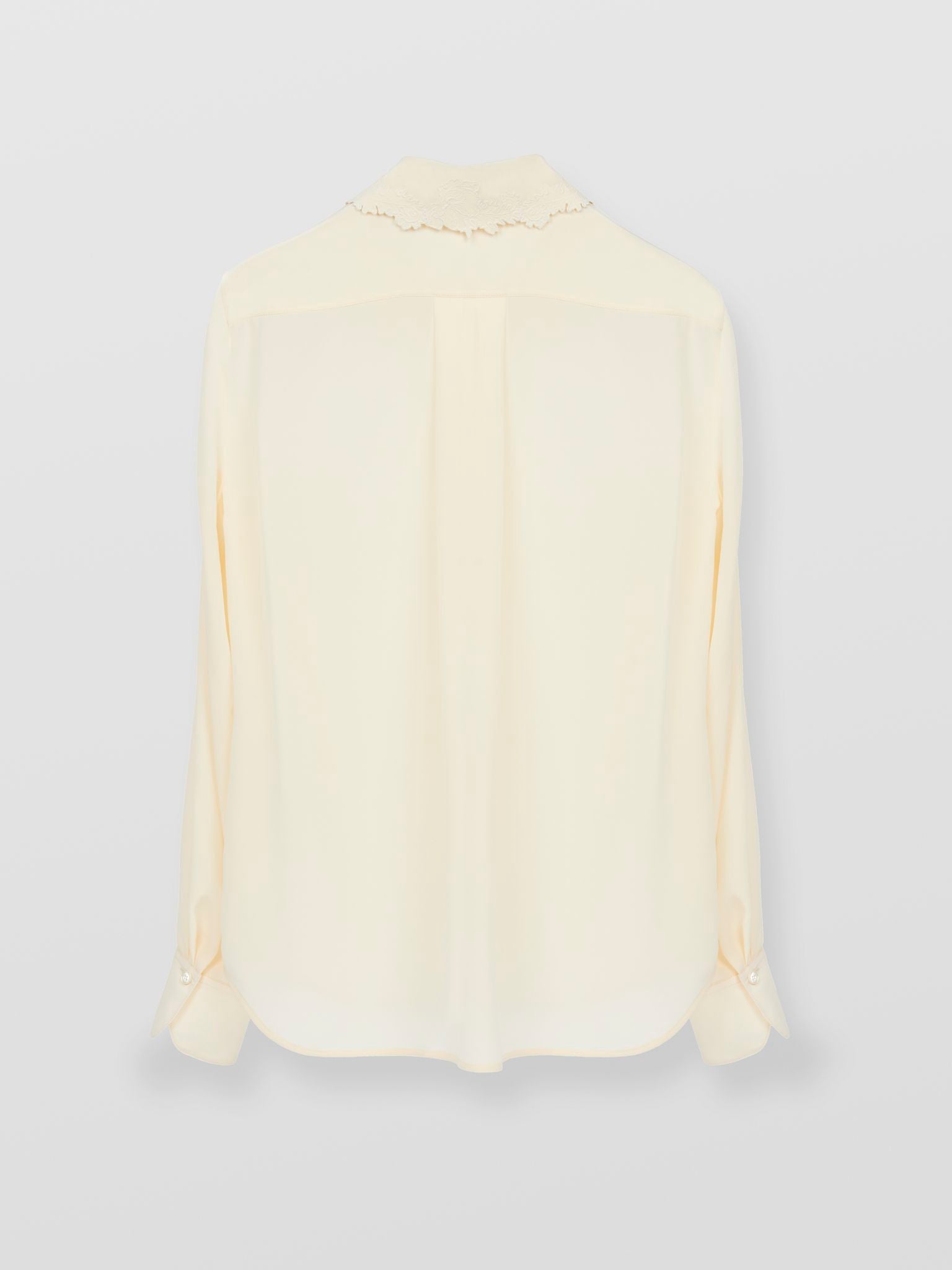 Chemise fluide en soie - Buttercream