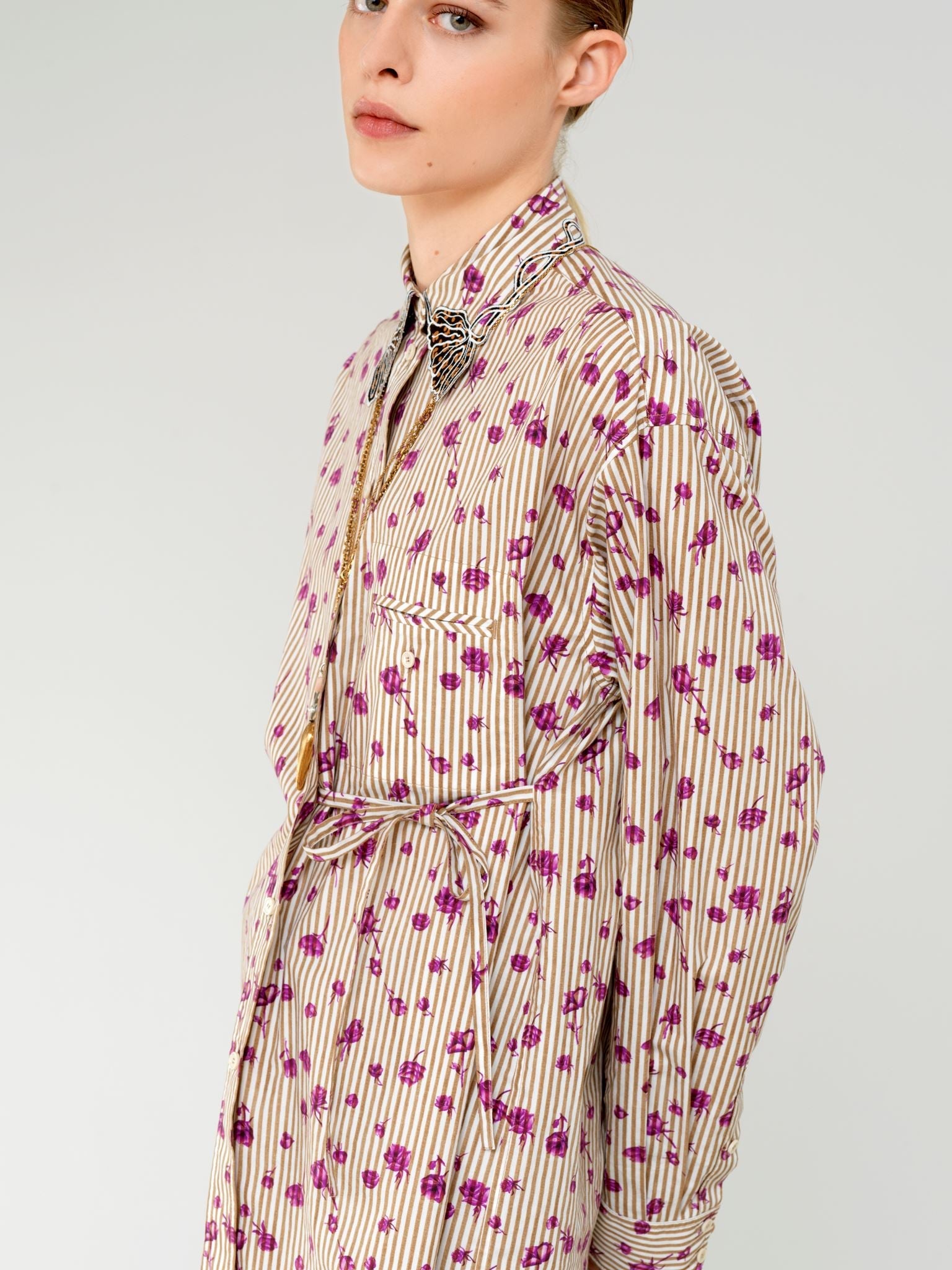 Chemise oversize - Beige Pink