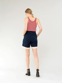 Top sans manches - Rouge Blanc