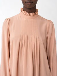 Blouse col montant - Anemone Pink