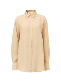 Chemise classique en lin - Brun Secret
