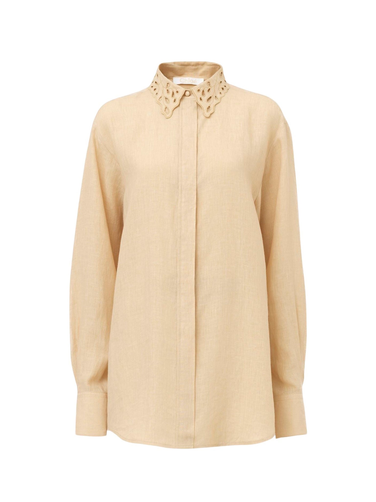 Chemise classique en lin - Brun Secret