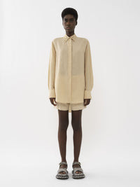 Chemise classique en lin - Brun Secret