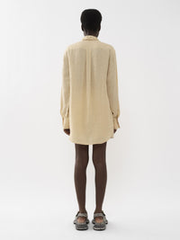 Chemise classique en lin - Brun Secret