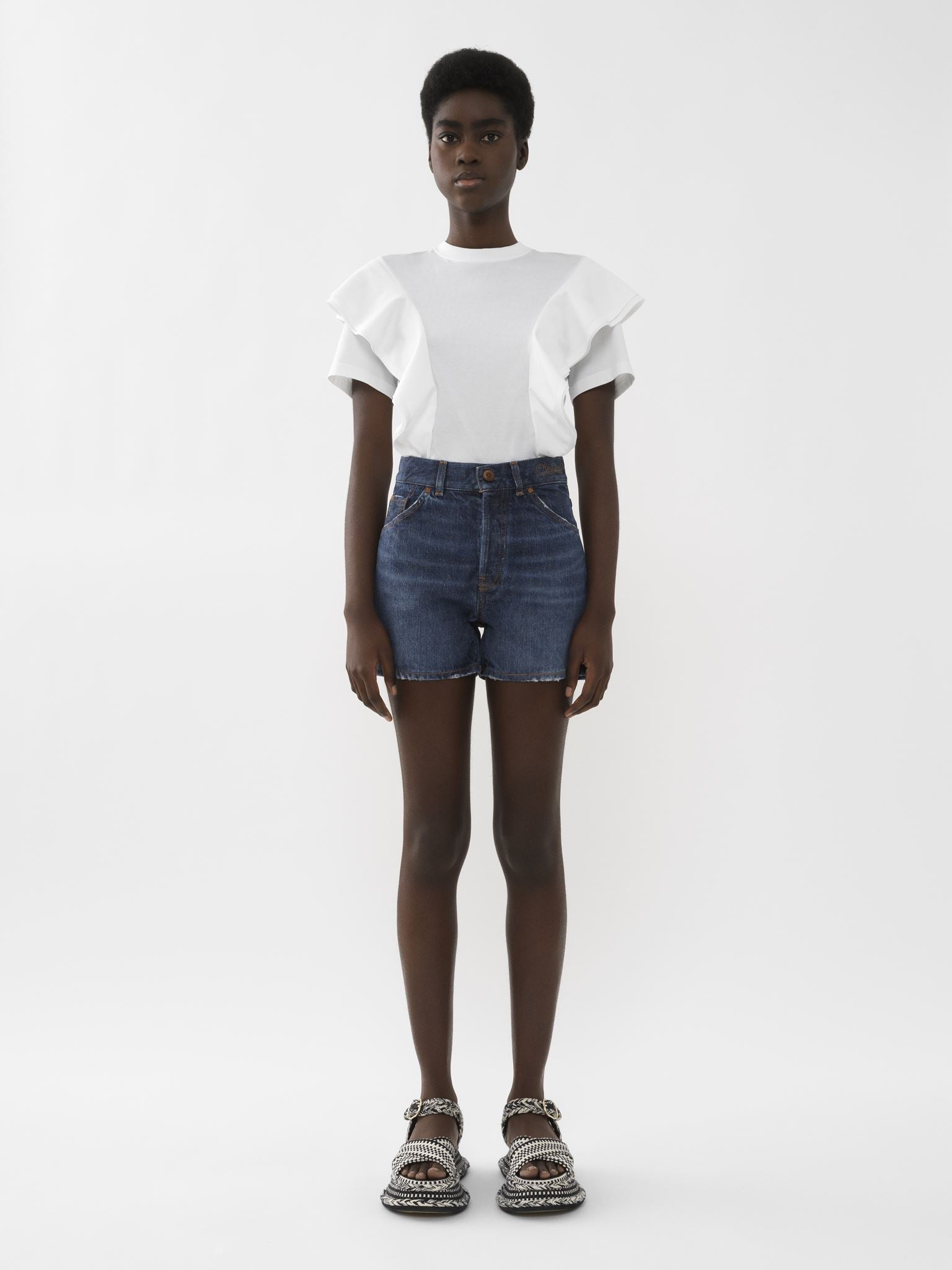 T-shirt volanté - White