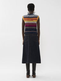 Pull sans manches en cachemire - Multicolor