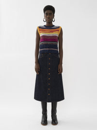 Pull sans manches en cachemire - Multicolor