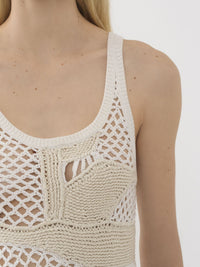 Top sans manches en laine - Lait Iconique