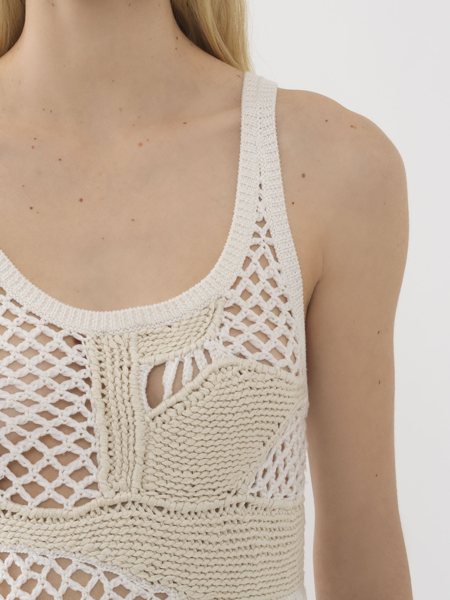 Top sans manches en laine - Lait Iconique
