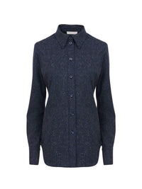 Chemise classique en laine - Dusky Blue