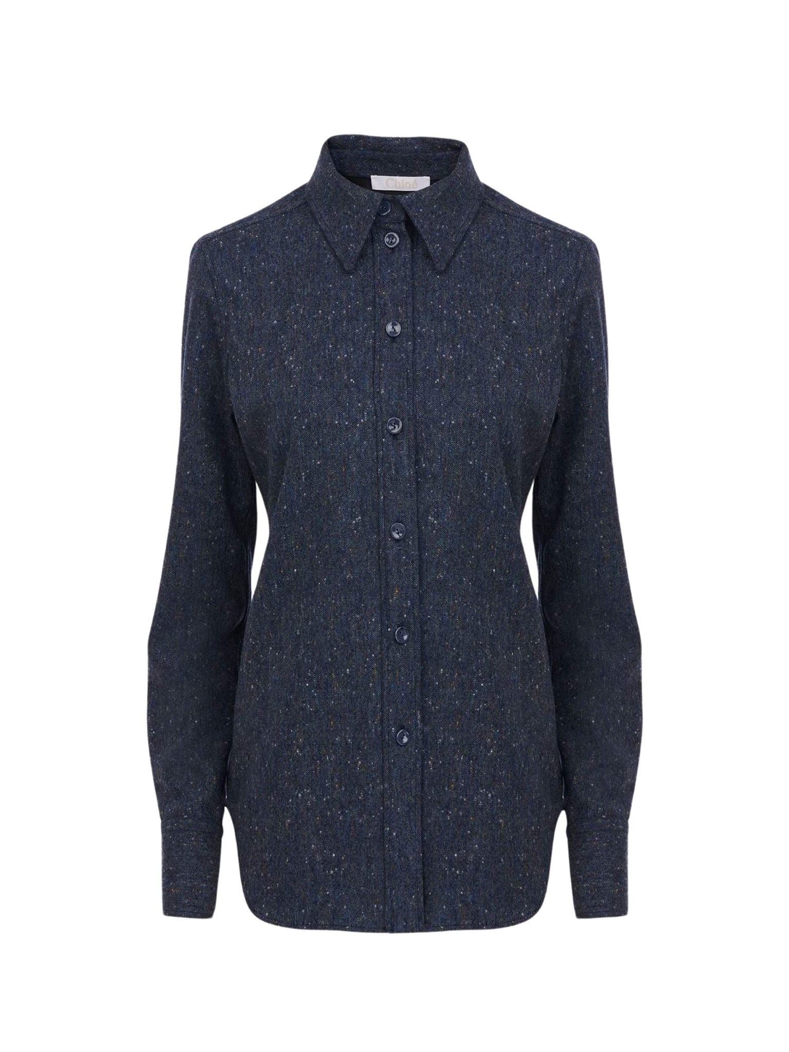 Chemise classique en laine - Dusky Blue
