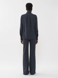 Chemise classique en laine - Dusky Blue