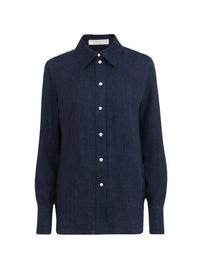 Chemise classique en lin - True Indigo