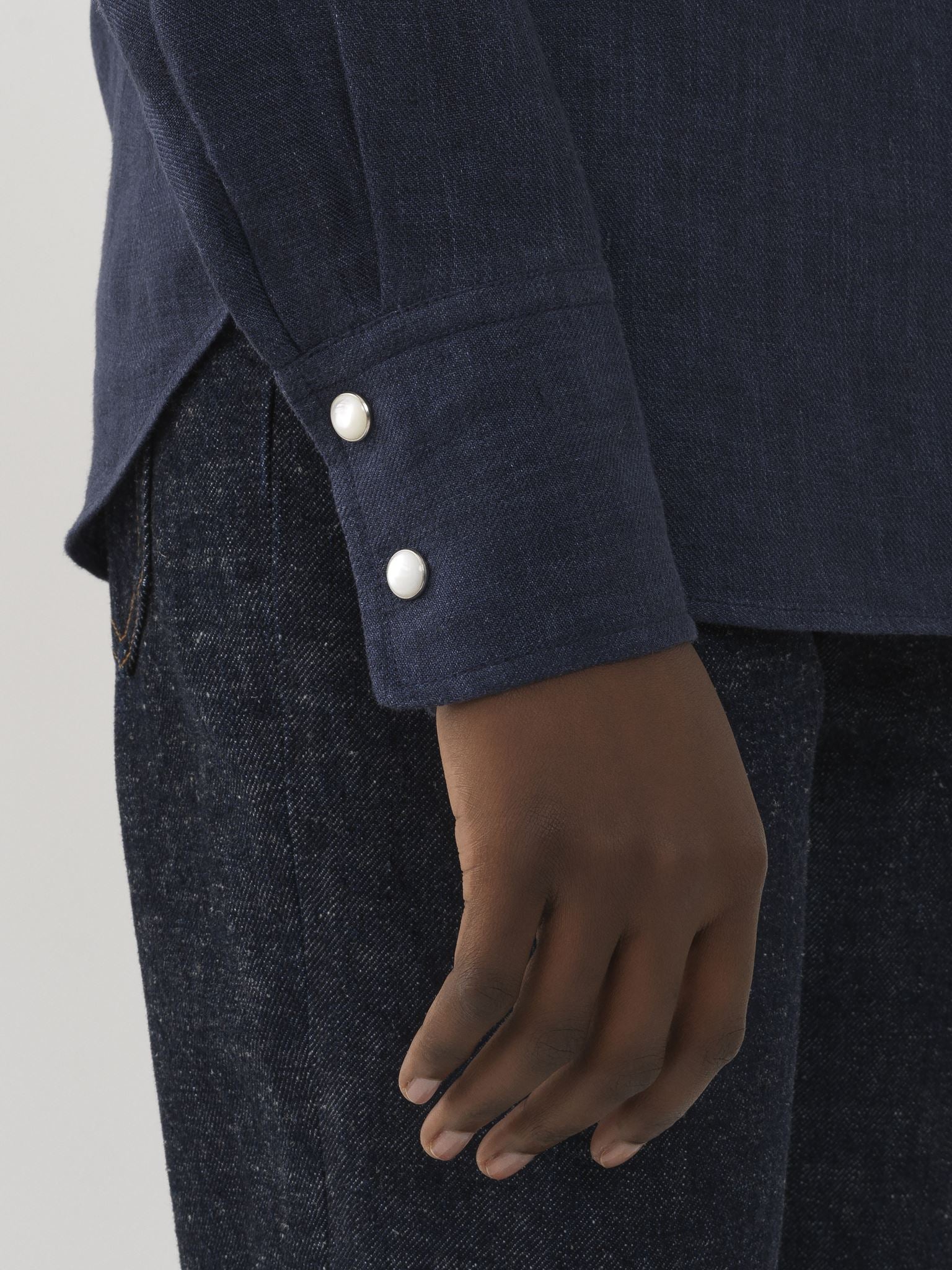 Chemise classique en lin - True Indigo