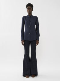 Chemise classique en lin - True Indigo