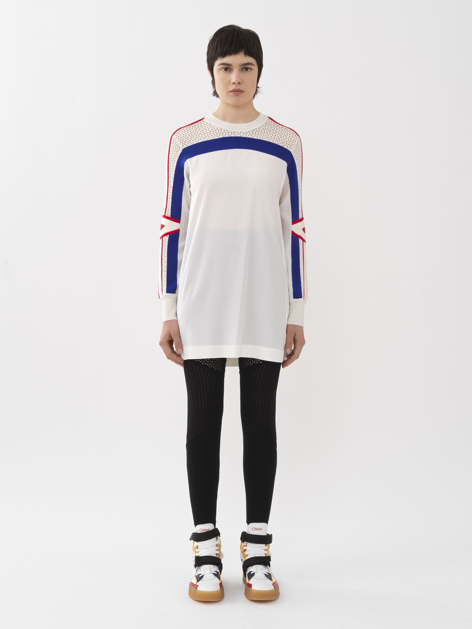 Top oversize en soie - Iconic Milk